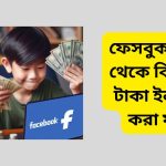 ফেসবুক পেজ থেকে কিভাবে টাকা ইনকাম করা যায়