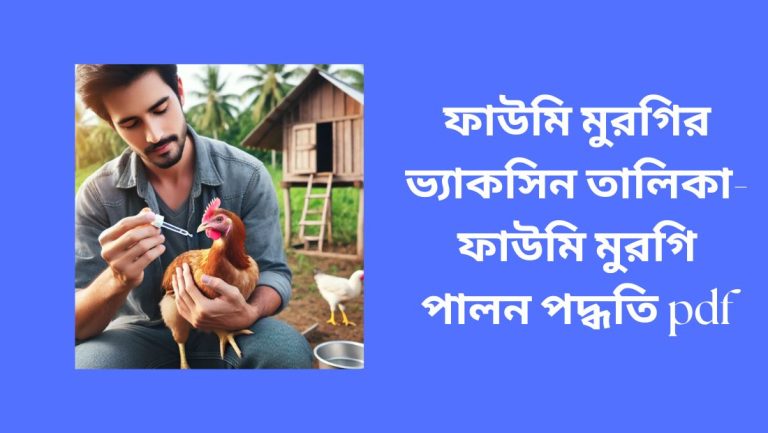 ফাউমি মুরগির ভ্যাকসিন তালিকা-ফাউমি মুরগি পালন পদ্ধতি pdf দেখুন ফাউমি মুরগির ভ্যাকসিন তালিকা