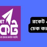 রকেট একাউন্ট চেক করার কোড