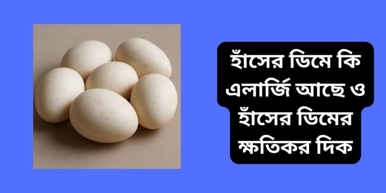 হাঁসের ডিমে কি এলার্জি আছে ও হাঁসের ডিমের ক্ষতিকর দিক