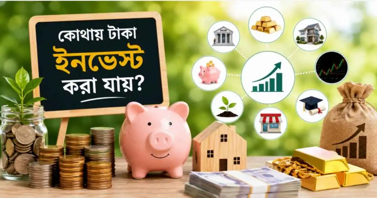কোথায় টাকা ইনভেস্ট করা যায়