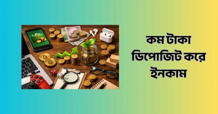 কম টাকা ডিপোজিট করে ইনকাম