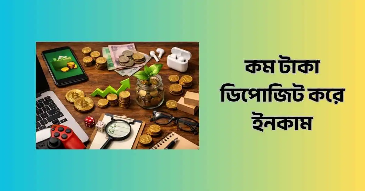 কম টাকা ডিপোজিট করে ইনকাম